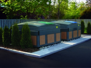 conteneur semi-enfoui